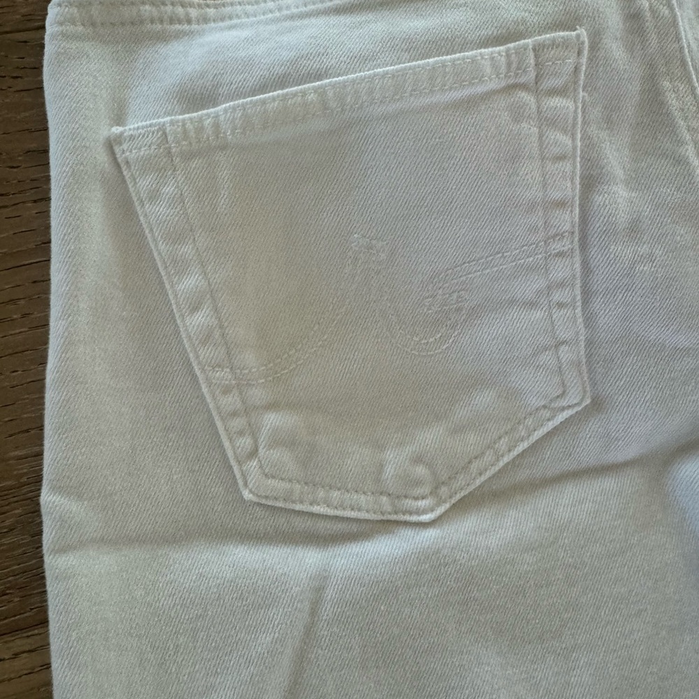 AG Adriano Goldschmied White Wide Leg Jeans - Picture 6 of 7